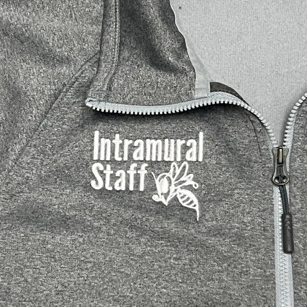 The North Face Pullover‎ Mens Medium Grey 1/4 Zip Intramural Staff Fleece Jacket